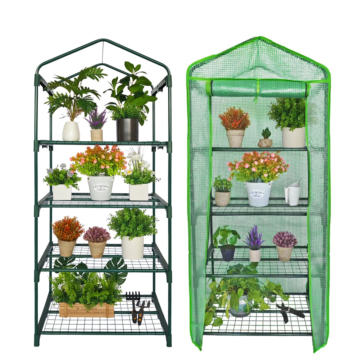 4 tier mini greenhouse
